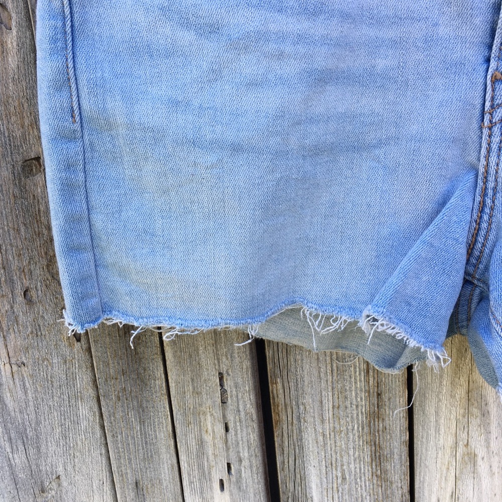 NWT Levi’s High Rise Jean Shorts Sapphire Sound 29 - Picture 7 of 14